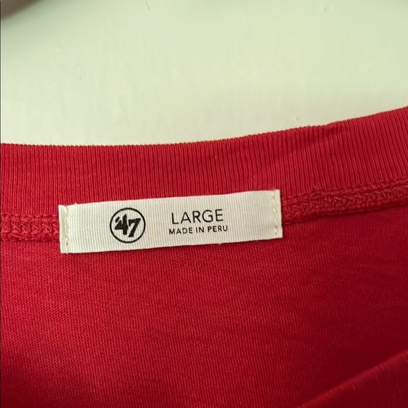 NWT NFL GIANTS  Apparel Red Shirt SIZE L - Picture 4 of 6